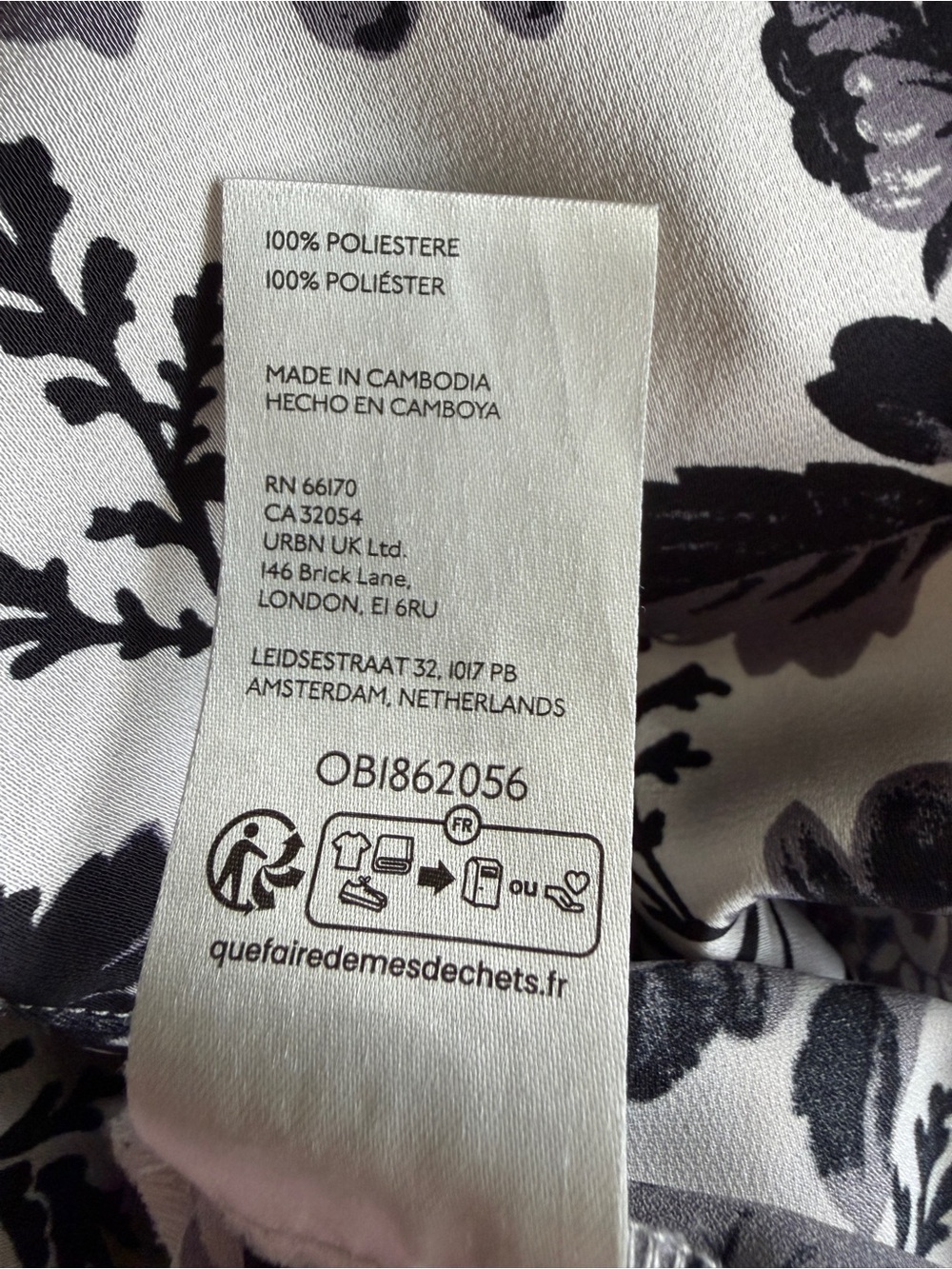 Maeve by Anthropologie Floral Silky Parachute Pants Black White Size M - Picture 9 of 12